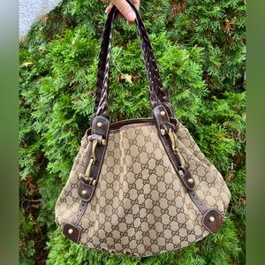 Vintage Gucci Small Pelham Monogram Tote